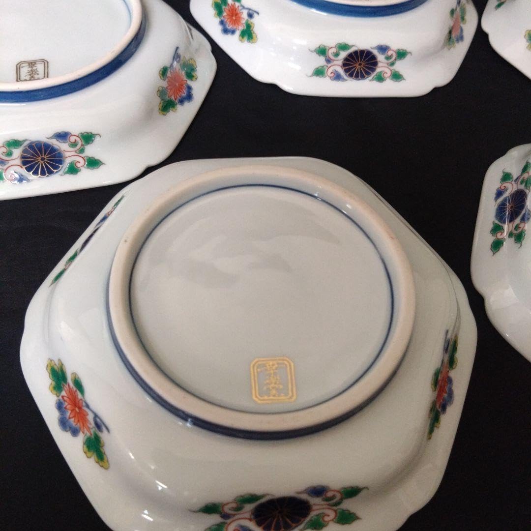 【新品未使用】有田焼　幸楽窯　錦絵山水六角形銘々皿 5枚セット 新品未使用】有田焼 幸楽窯 錦絵山水六角形銘々皿 5枚セット - メルカリ